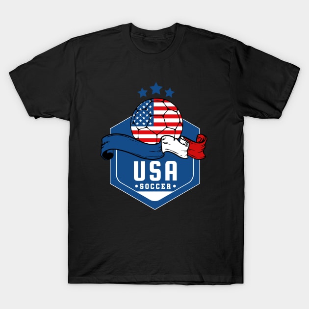 USA Mundial T-Shirt by footballomatic